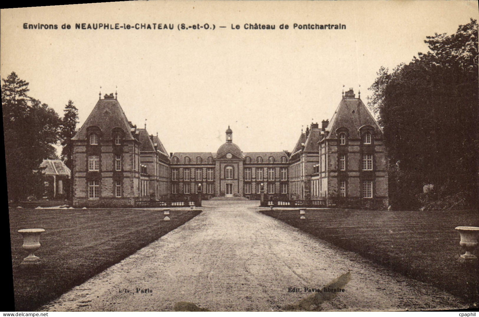 CPA Environs de Neauphle le Chateau S et O Le Chateau de Pontchartrain