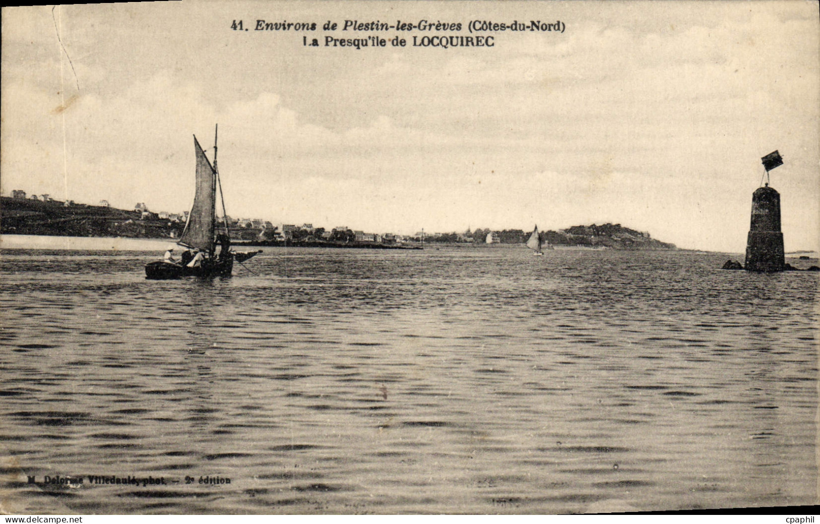 CPA environs de PLESTIN-LES-GREVES presqu'Ile de LOCQUIREC