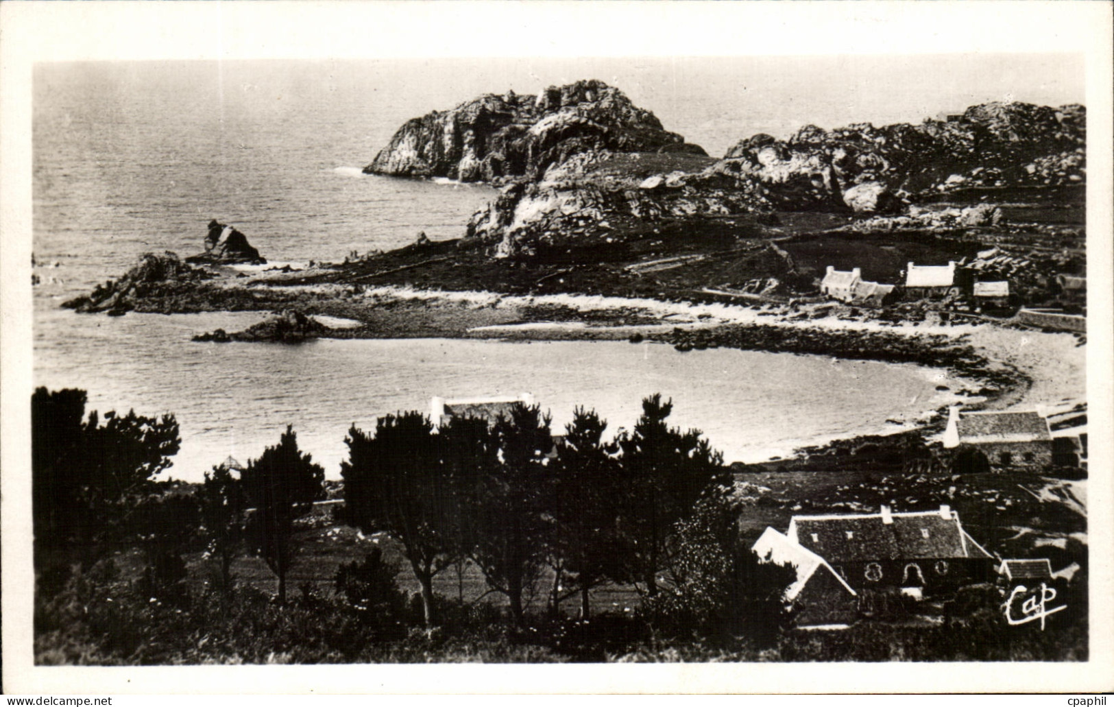 CPA Environs de Plougasnou Vue Generale de la Pointe