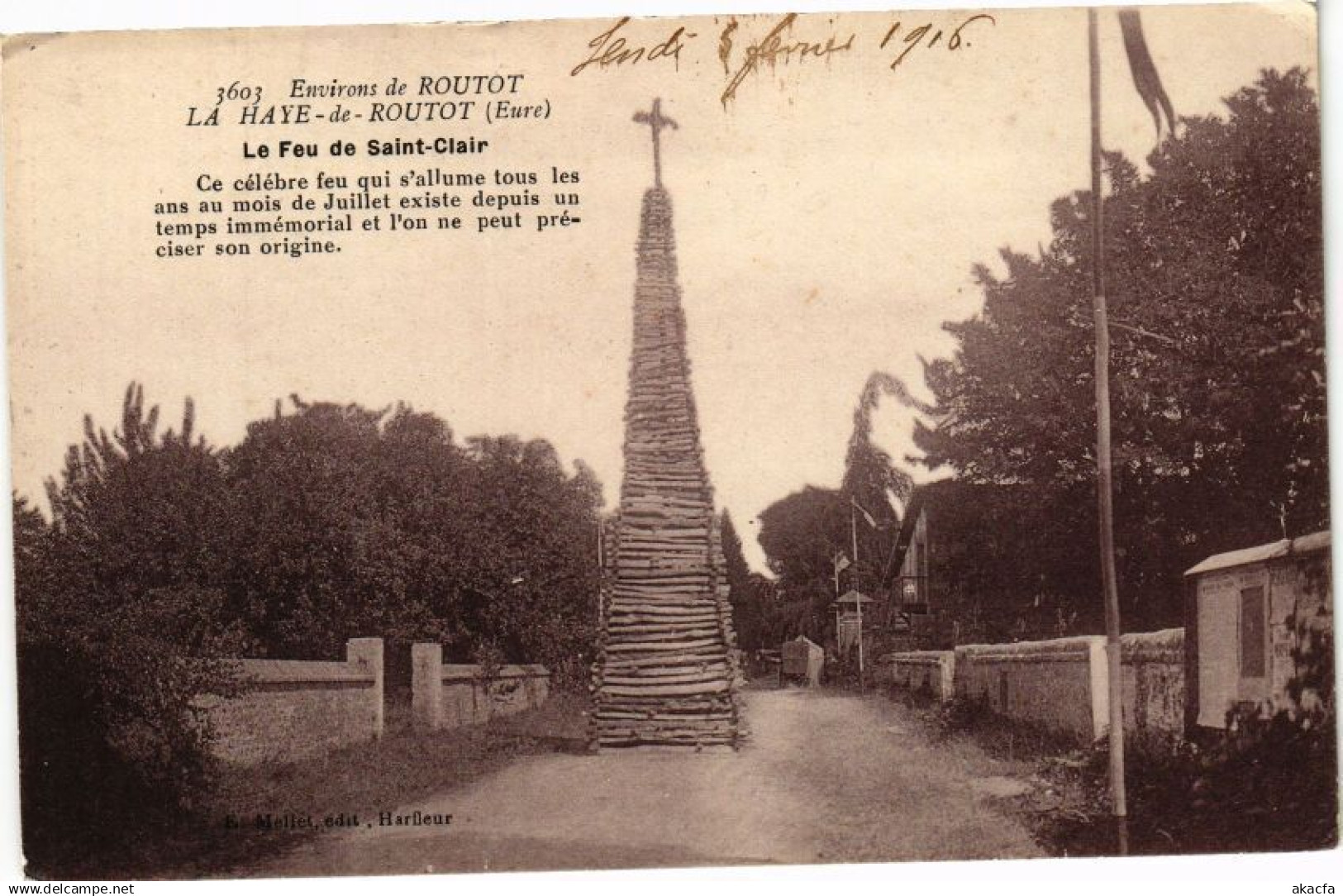 CPA Environs de ROUTOT - LA HAYE-de-ROUTOT - Le Feu de St-Clair(182055)