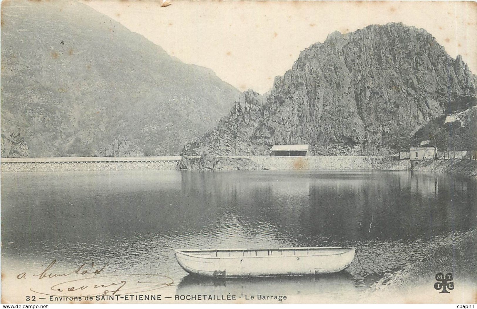 CPA Environs de Saint Etienne Rochetaillee Le Barrage