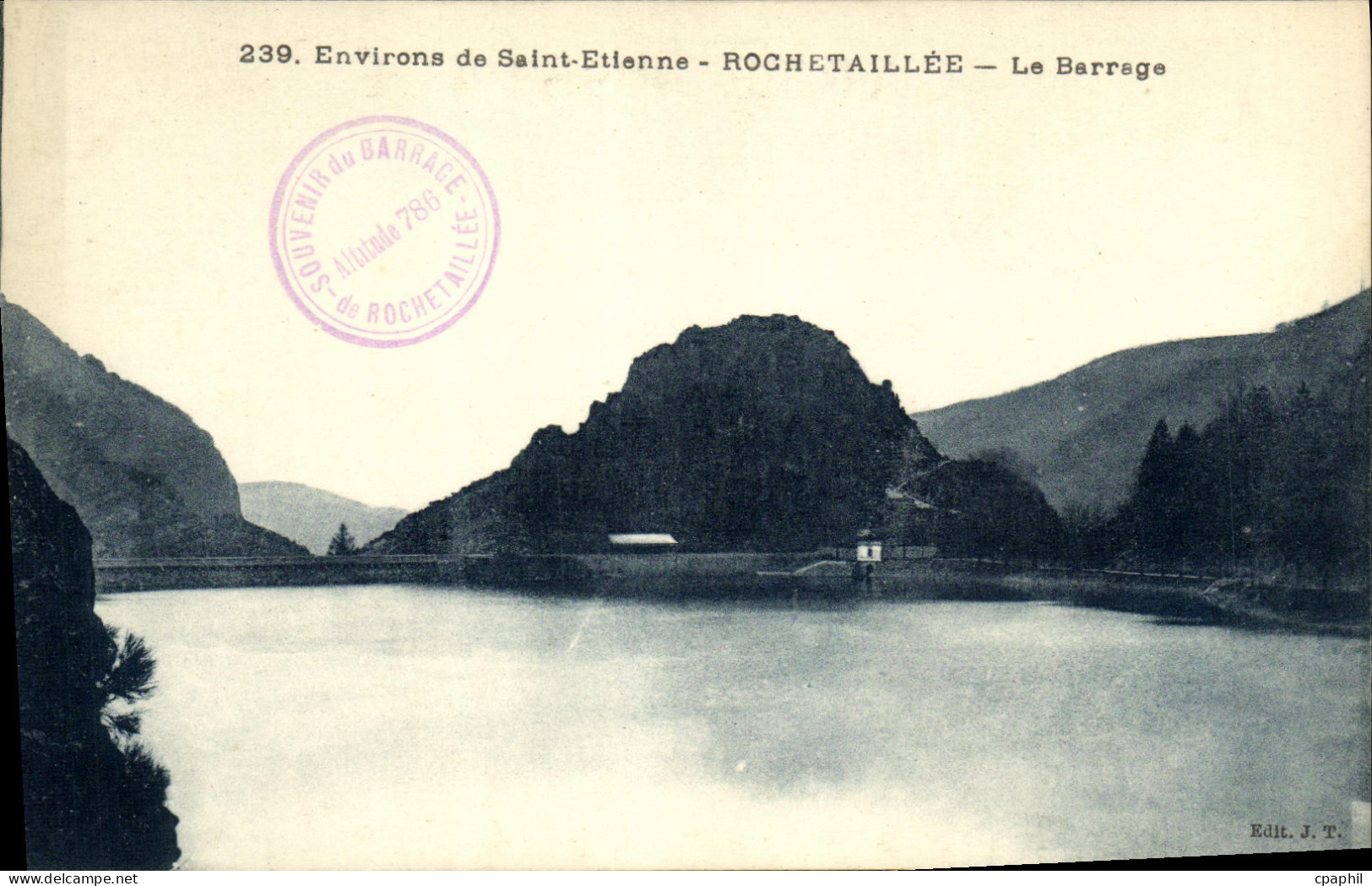 CPA Environs De Saint Etienne Rochetaillee Le Barrage