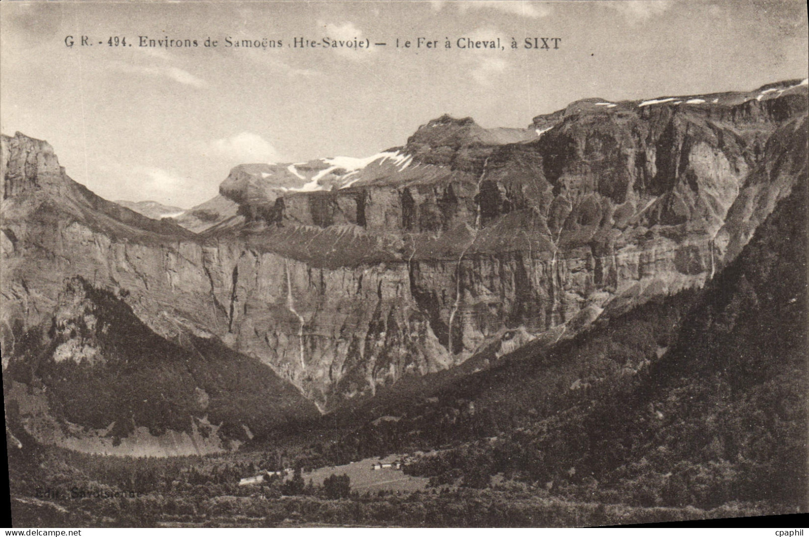 CPA Environs de Samoens Haute Savoie Le Fer a Cheval a Sixt