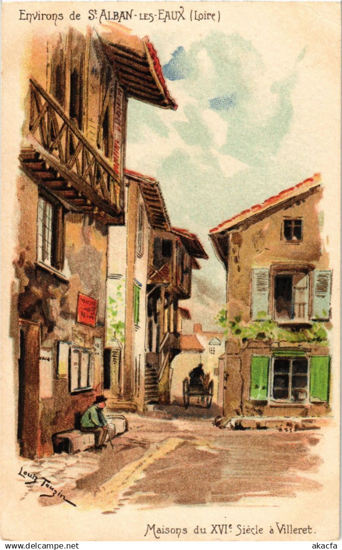 CPA Environs de St-ALBAN-les-EAUX - Maisons du XVIe Siécle a Villeret (166225)