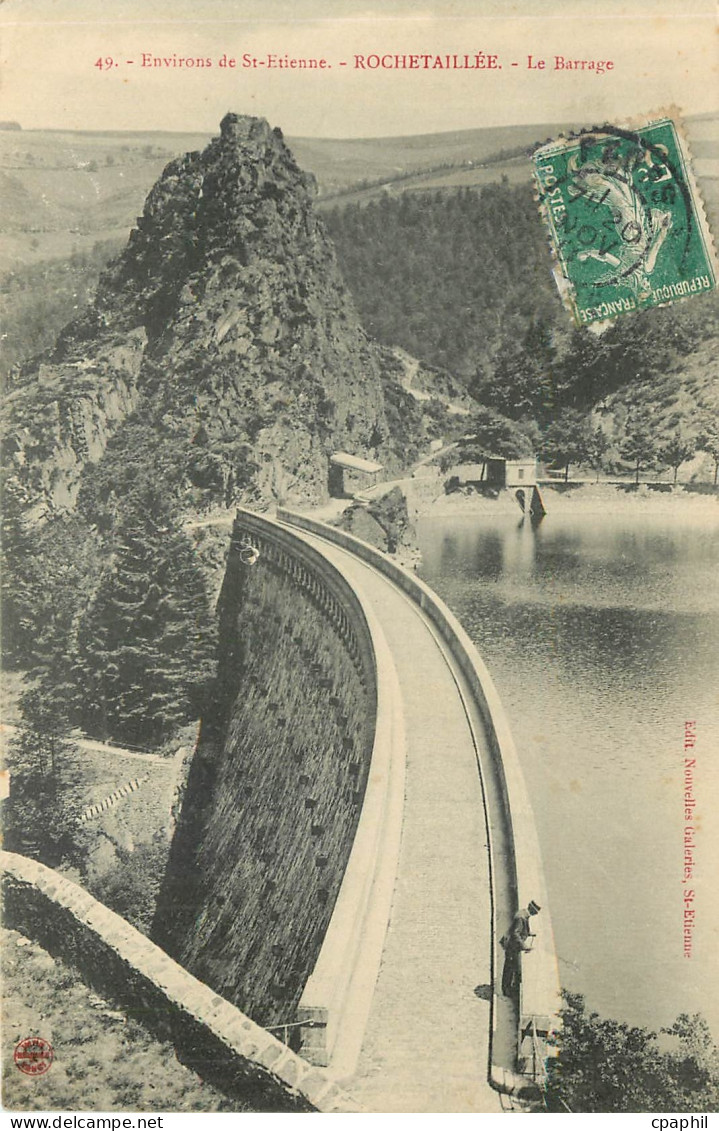 CPA Environs de St Etienne Rochetaillee le Barrage