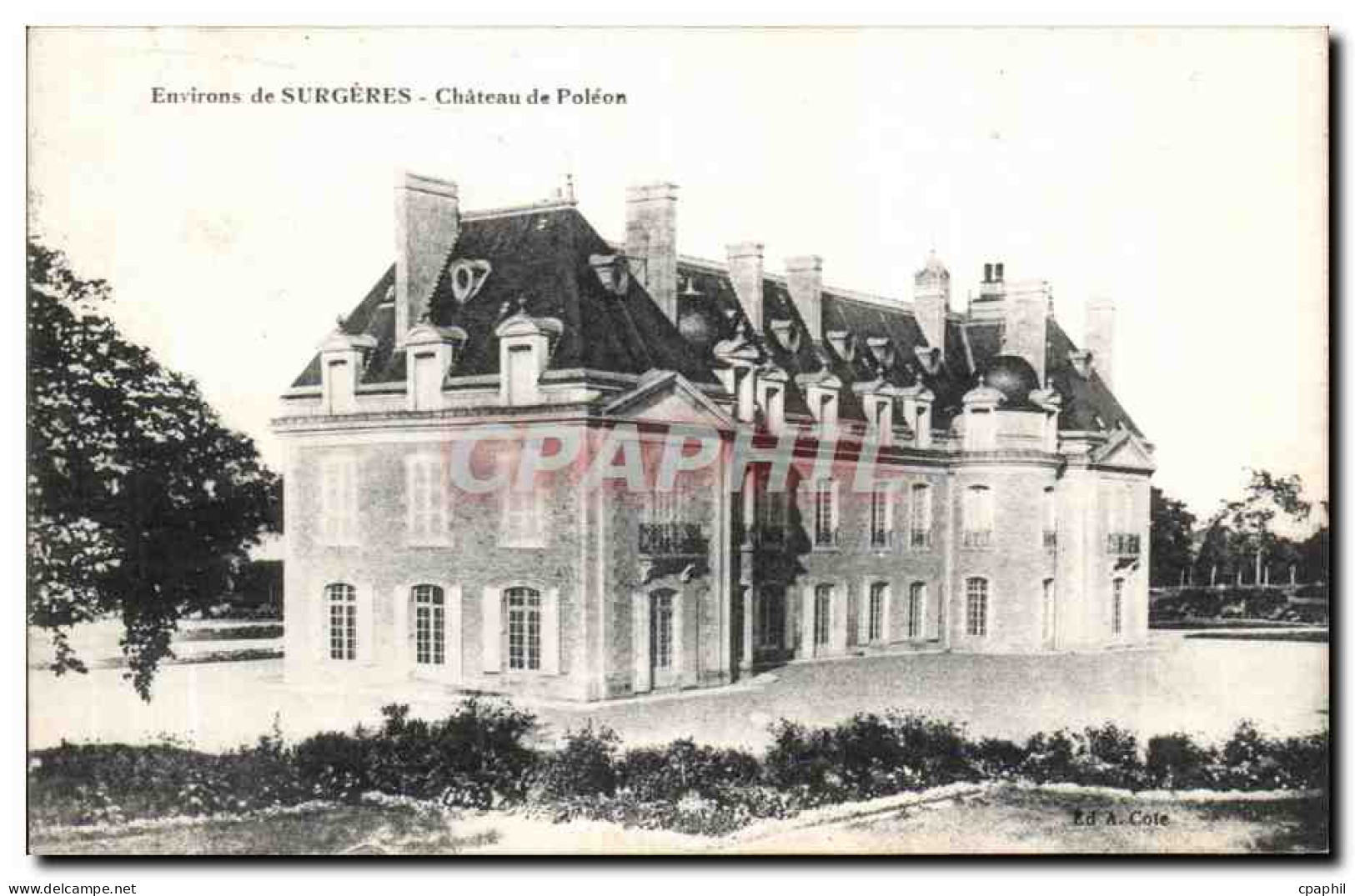 CPA Environs de Surgeres Chateau de Poleon