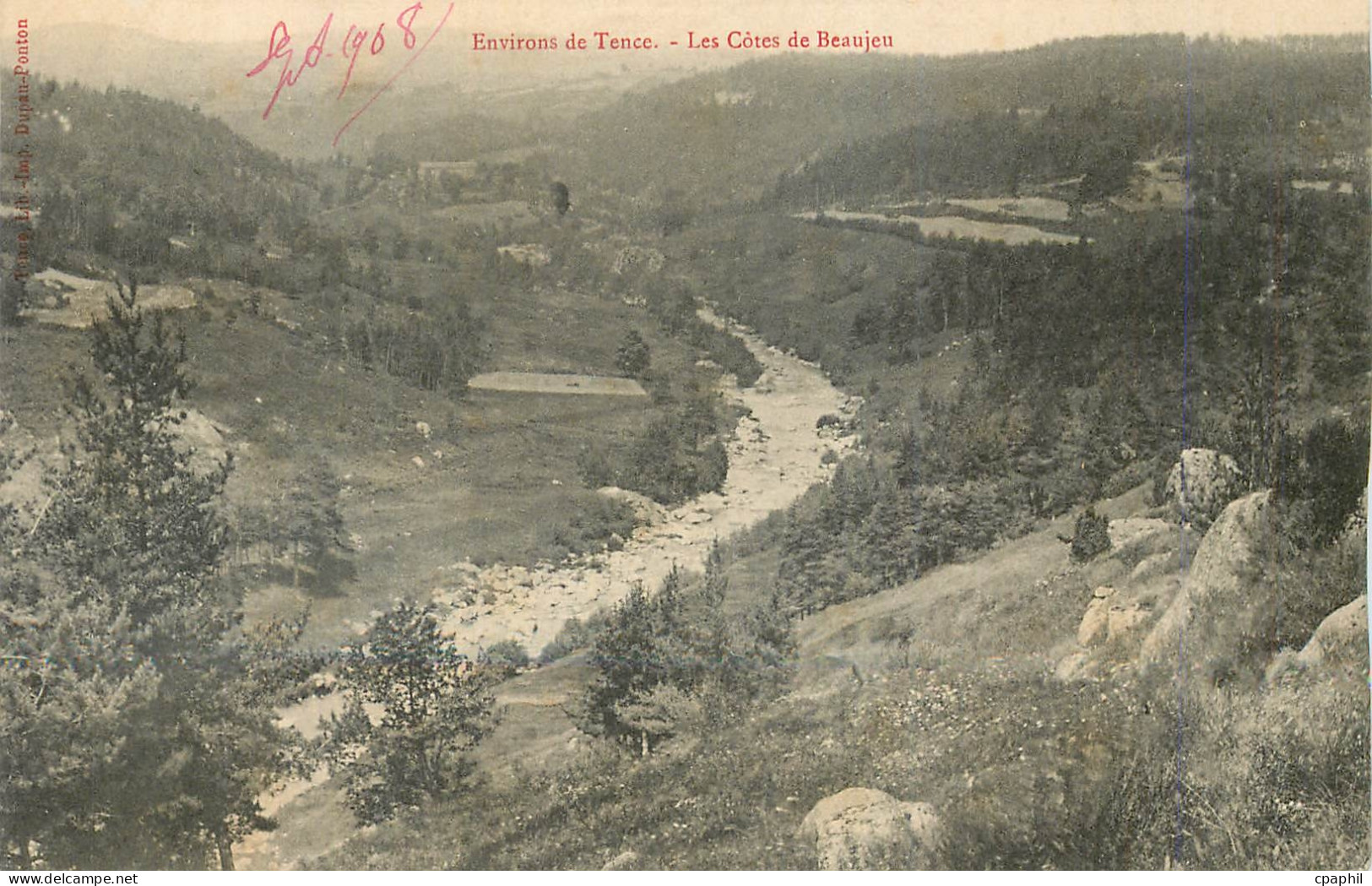 CPA Environs de Tence les Cotes de Beaujeu