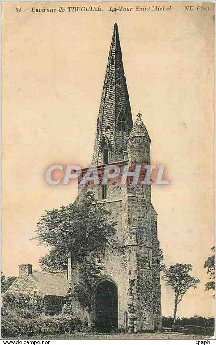 CPA Environs de Treguier La Tour Saint Michel