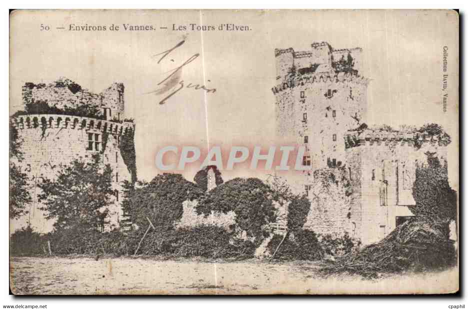 CPA Environs de Vannes Les Tours d Elven