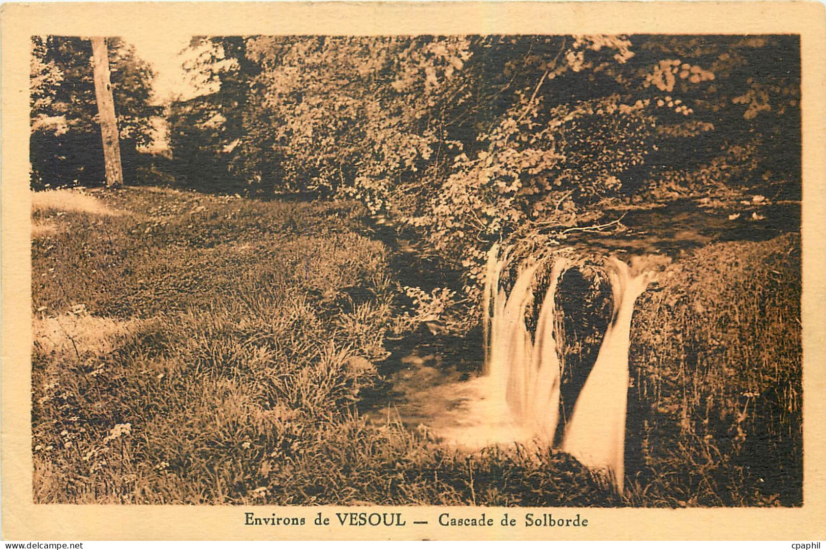 CPA Environs de Vesoul Cascade de Solborde
