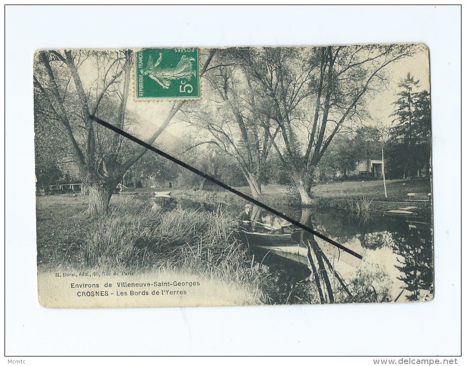 CPA - Environs de Villeneuve Saint Georges - Crosnes - Les bords de l'Yerres  - Crosne