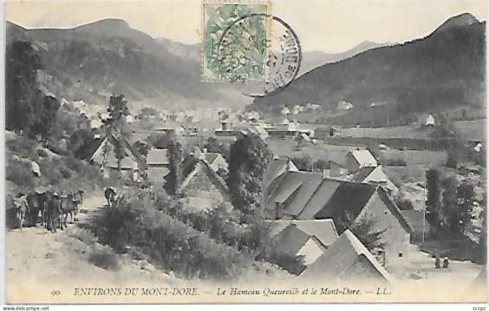 CPA Environs du Mont-Dore Le Hameau Queureilh et le Mont-Dore
