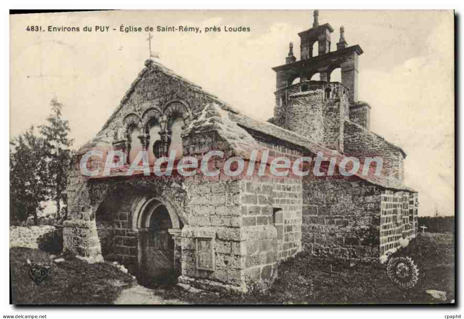 CPA Environs du Puy Eglise de Saint Remy pres Loudes