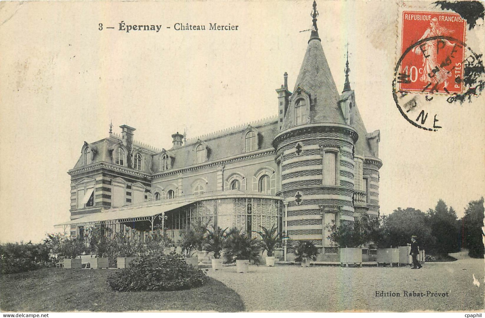CPA Epernay Chateau Mercier