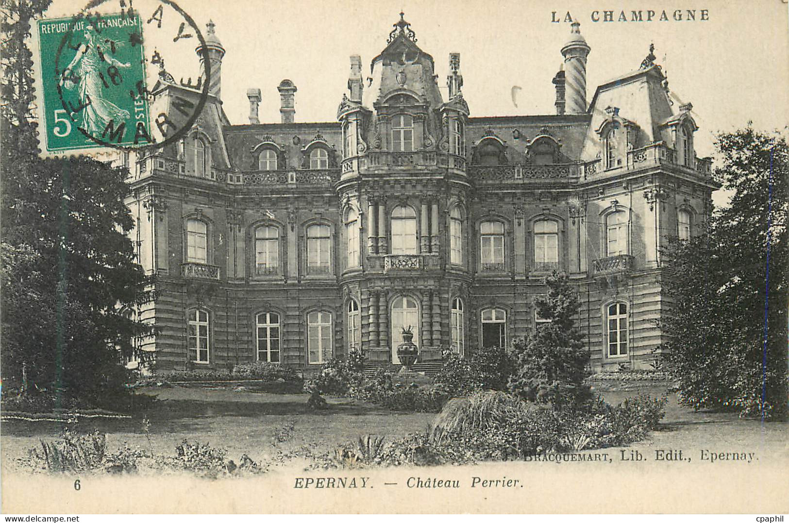 CPA Epernay Chateau Perrier
