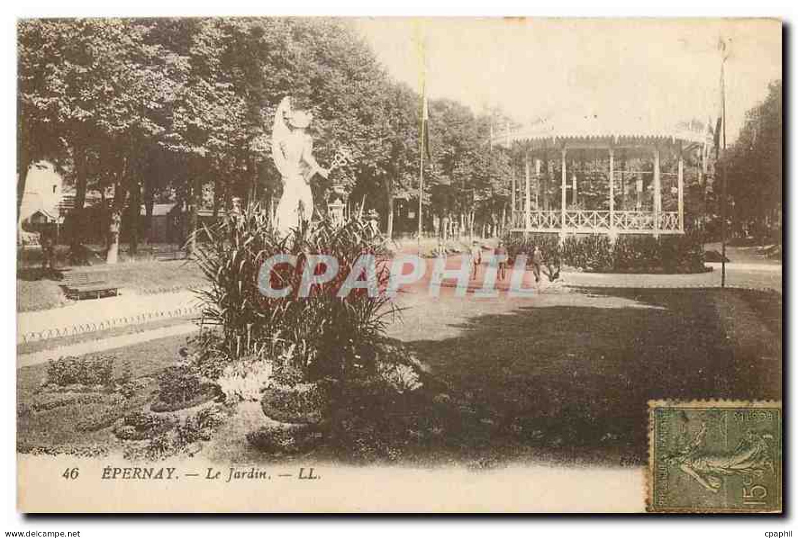 CPA Epernay Le Jardin