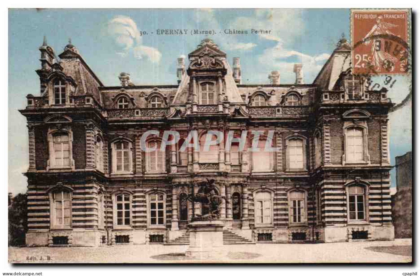 CPA Epernay (Marne) Chateau Perrier