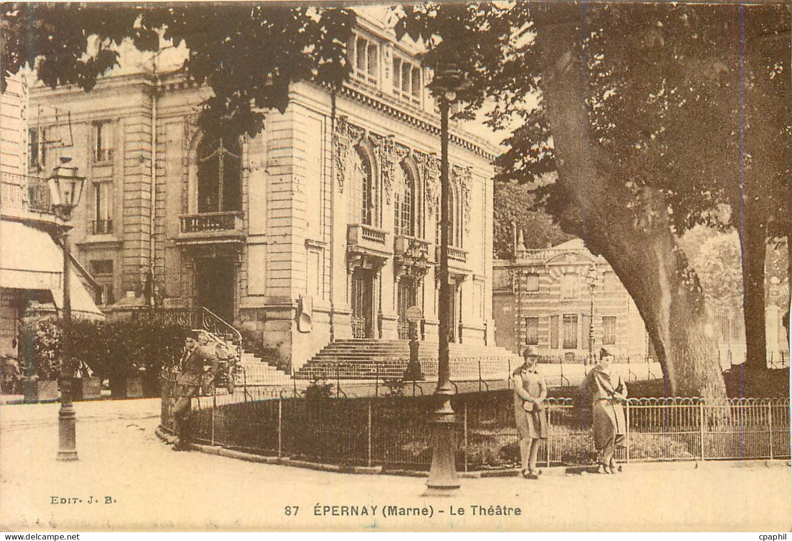 CPA Epernay (Marne) Le Theatre