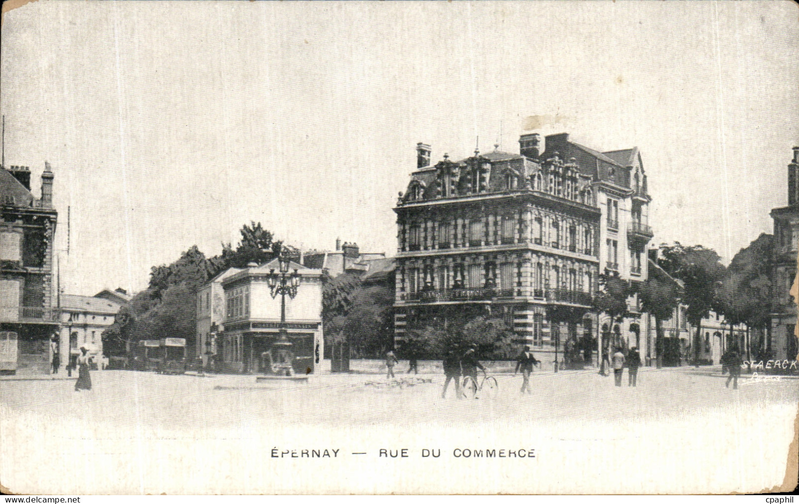 CPA Epernay Rue Du Commerce
