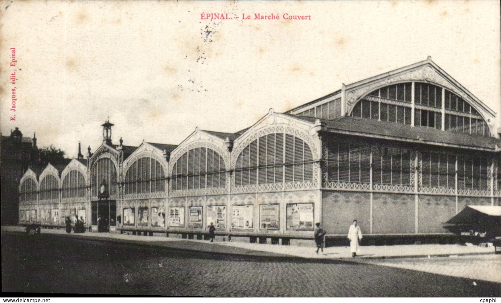 CPA Epinal Le marche couvert