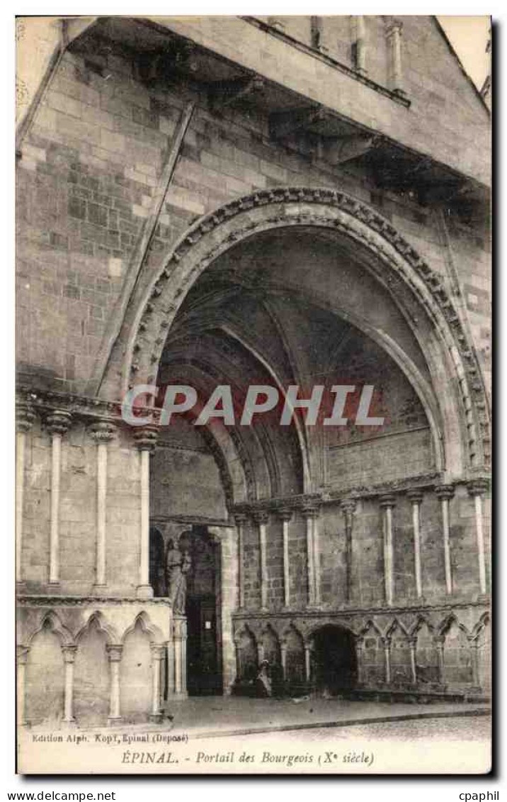 CPA Epinal Portail des Bourgeois