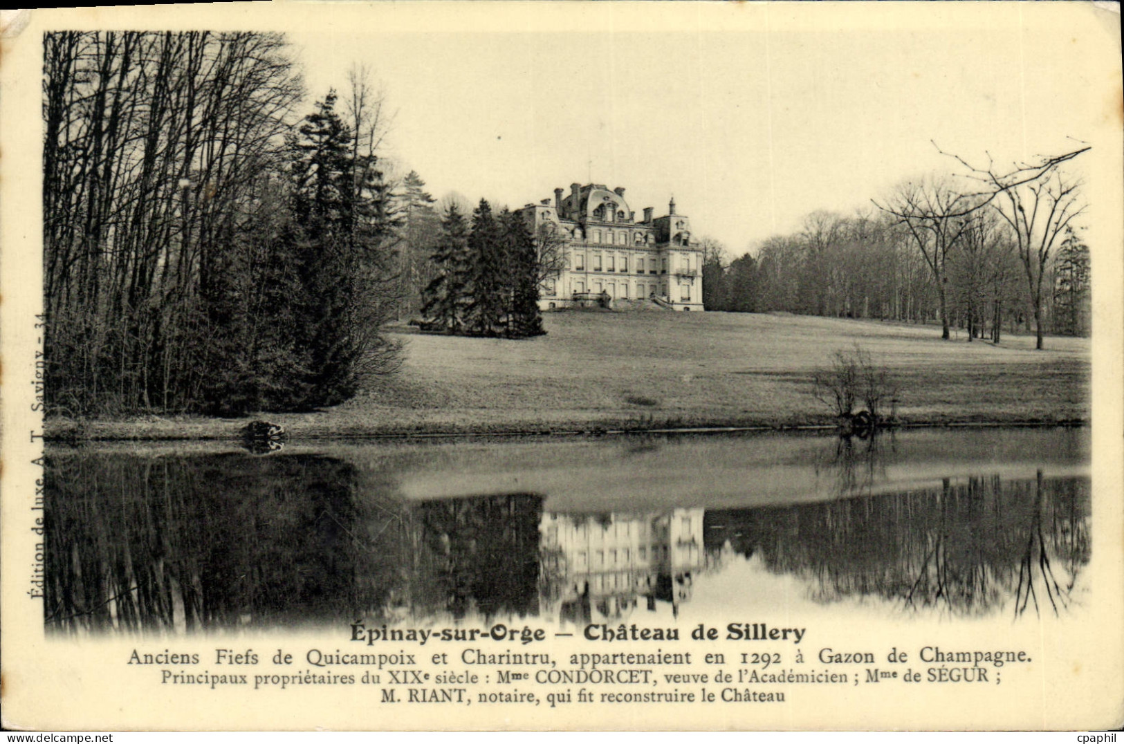 CPA Epinay Sur Orge Chateau De Sillery
