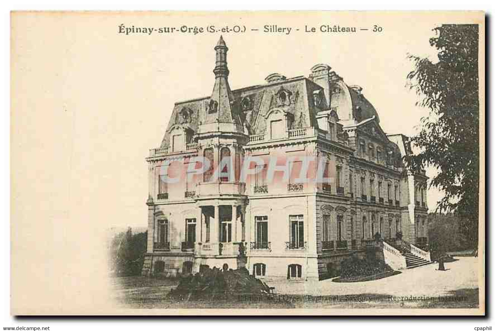 CPA Epinay sur Orge Chateau de Sillery Le chateau