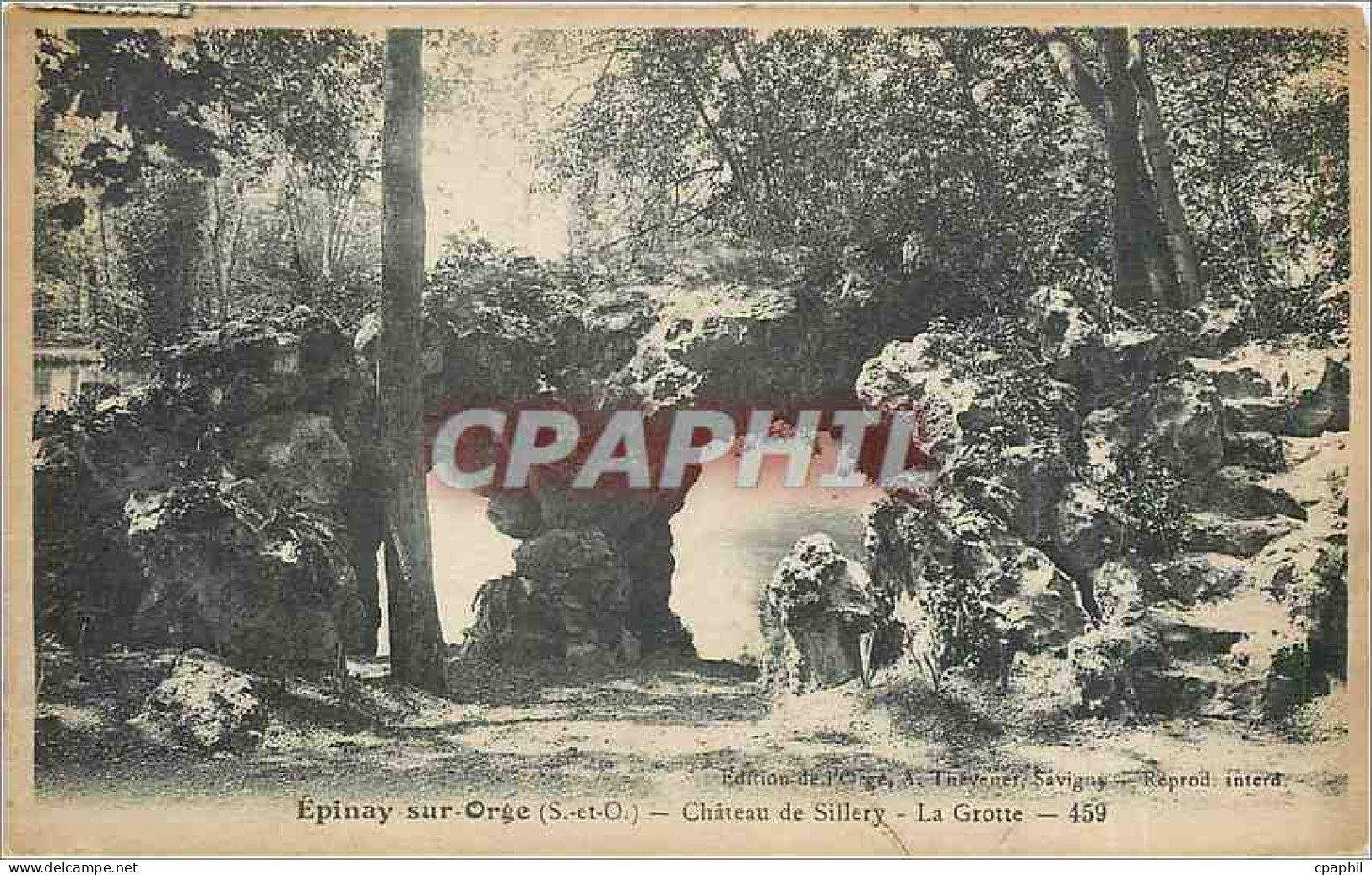 CPA Epinay sur Orge S et O Chateau de Sillery la Grotte