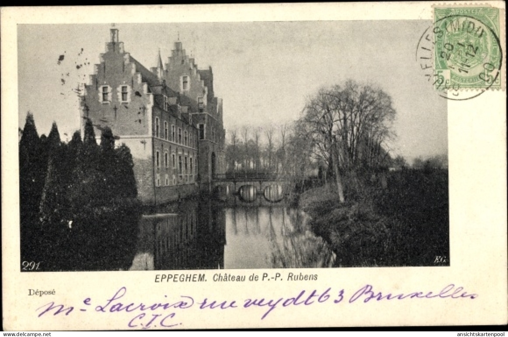 CPA Eppegem Eppeghem Zemst Flämisch Brabant, Chateau de P.-P. Rubens