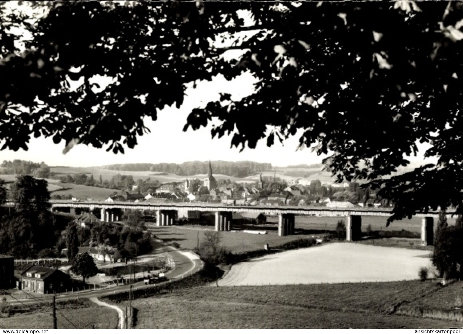 CPA Erkrath in Nordrhein Westfalen, Panorama, Brücke