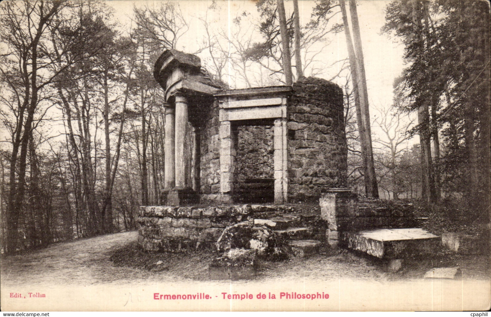 CPA Ermenonville Temple de la Philosophie