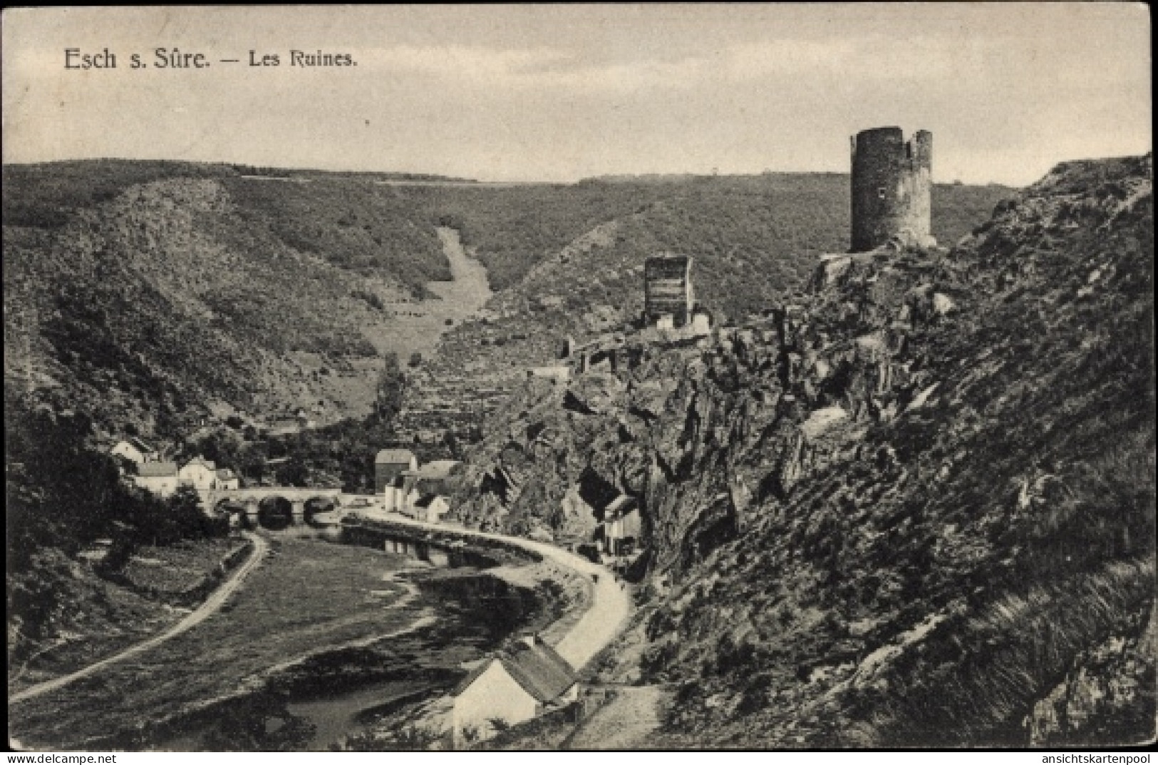 CPA Esch Sauer Luxemburg, Die Ruinen