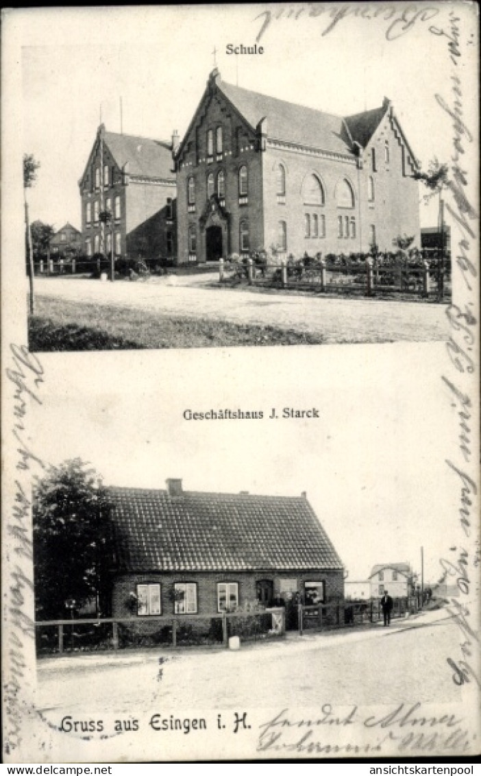 CPA Esingen Tornesch in Holstein, Schule, Geschäftshaus J. Starck