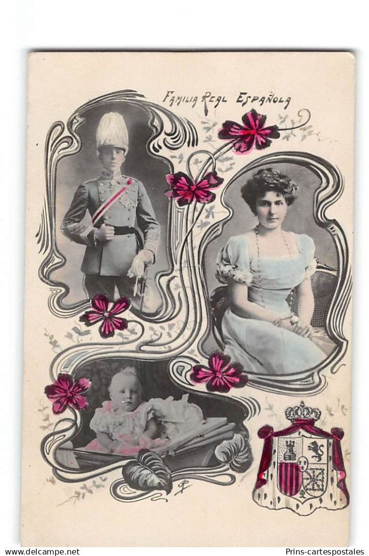 CPA Espagne Familia Real Espanola - Roi Reine