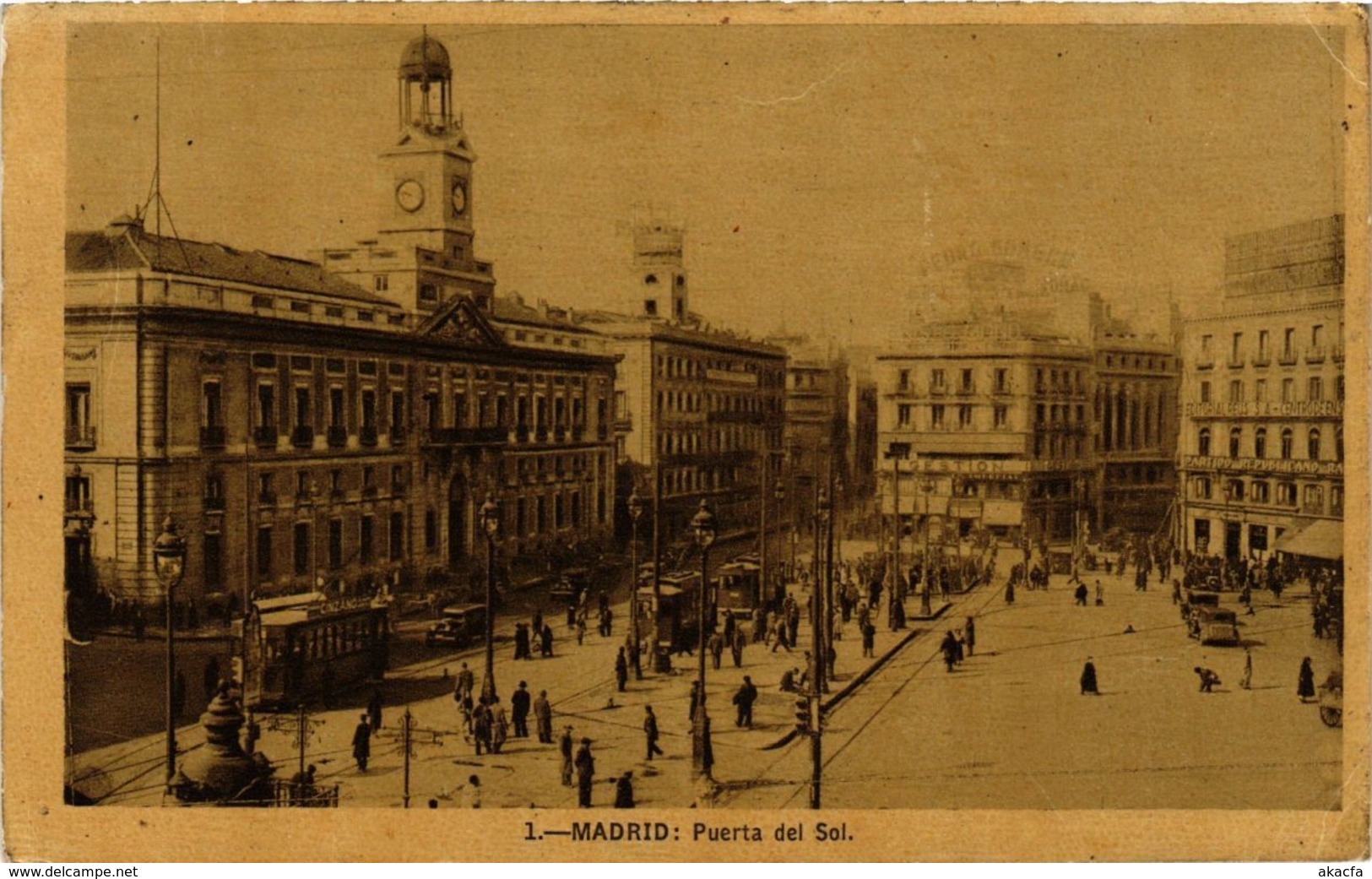 CPA Espagne Madrid - Puerta del Sol (282373)