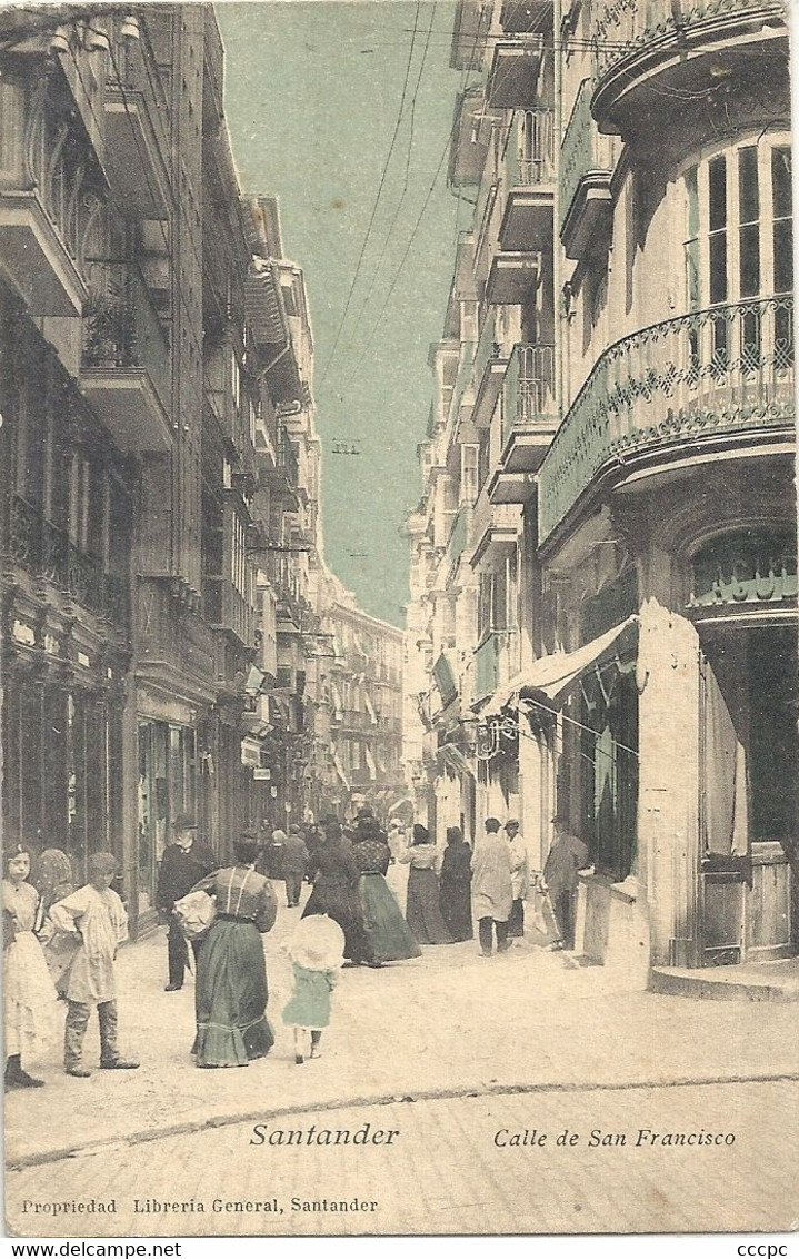 CPA Espagne Santander Calle de San Francisco