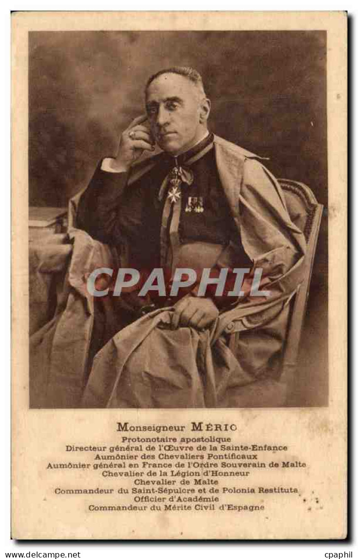 CPA Espagne Spain Espana Monseigneur Merio Protonotaire apostolique Commandeur du merite en Espagne