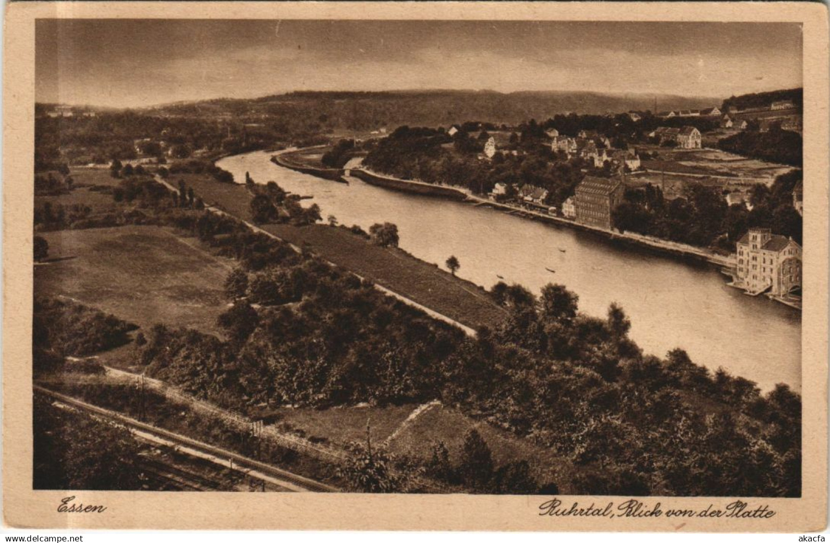 CPA ESSEN Ruhrtal - Blick von der Platte GERMANY (1163098)