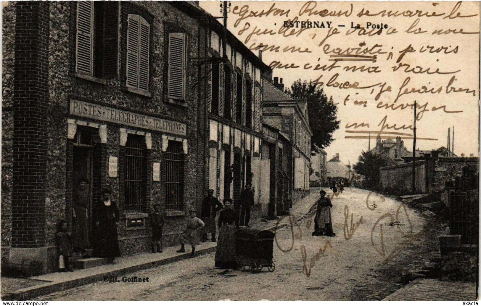 CPA ESTERNAY - La Poste (364874)