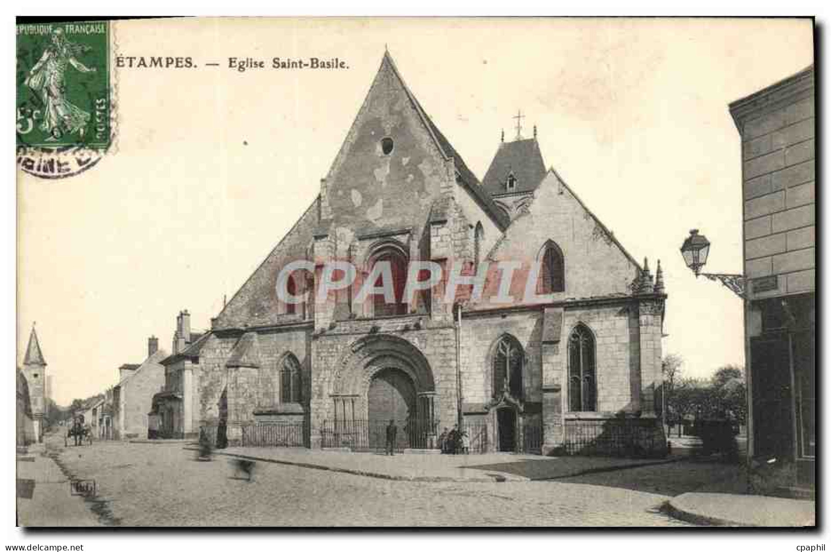 CPA Etampes Eglise Saint Basile