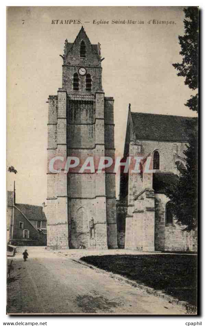 CPA Etampes Eglise Saint Martin