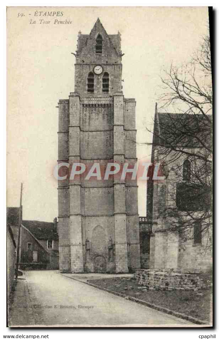 CPA Etampes La Tour Penchee