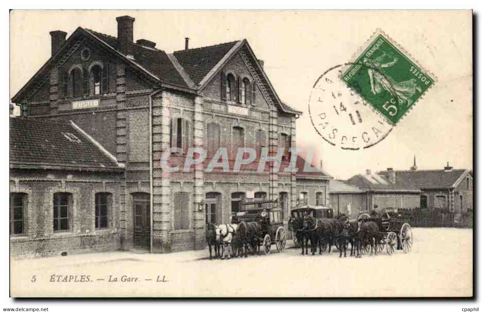 CPA Etaples la gare