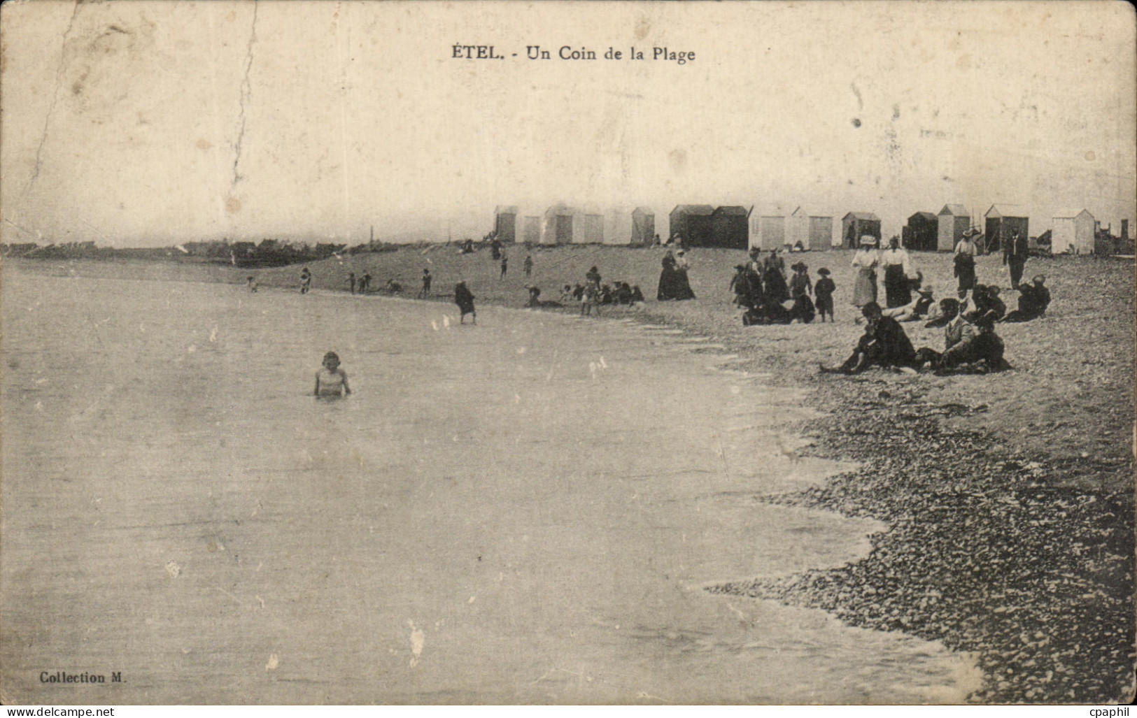 CPA Etel Un Coin de la Plage