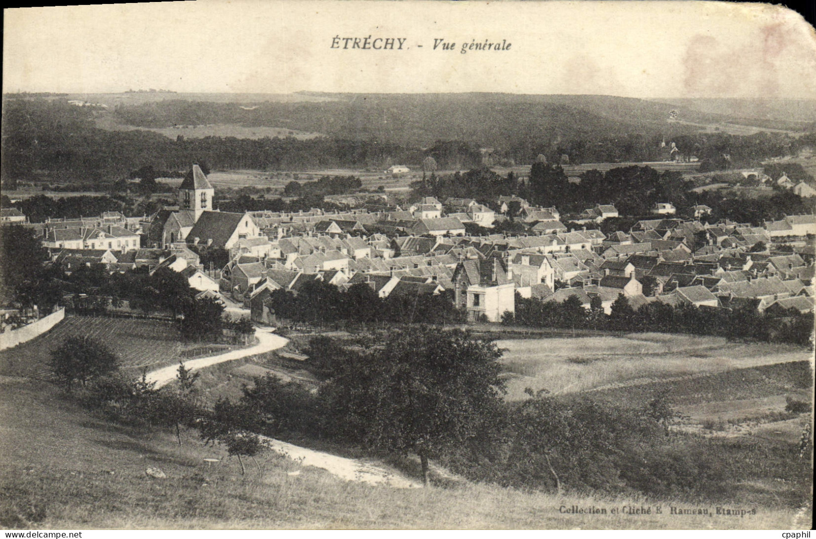 CPA Etrechy Vue Generale