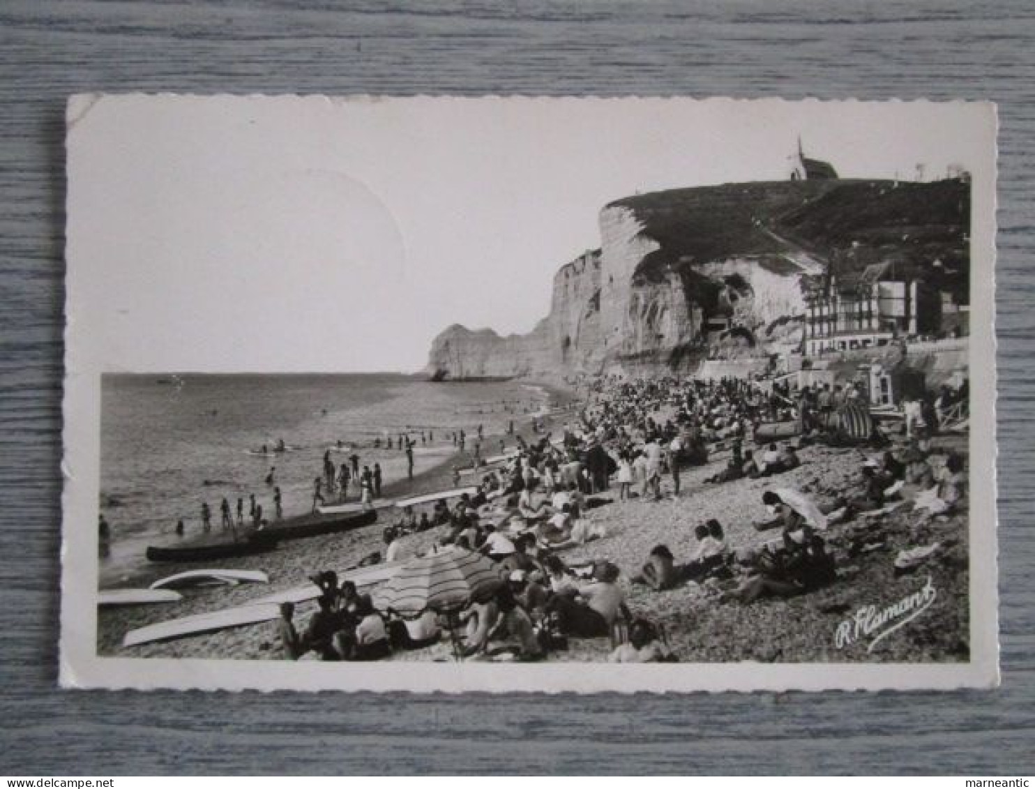 Cpa Etretat (76) la plage