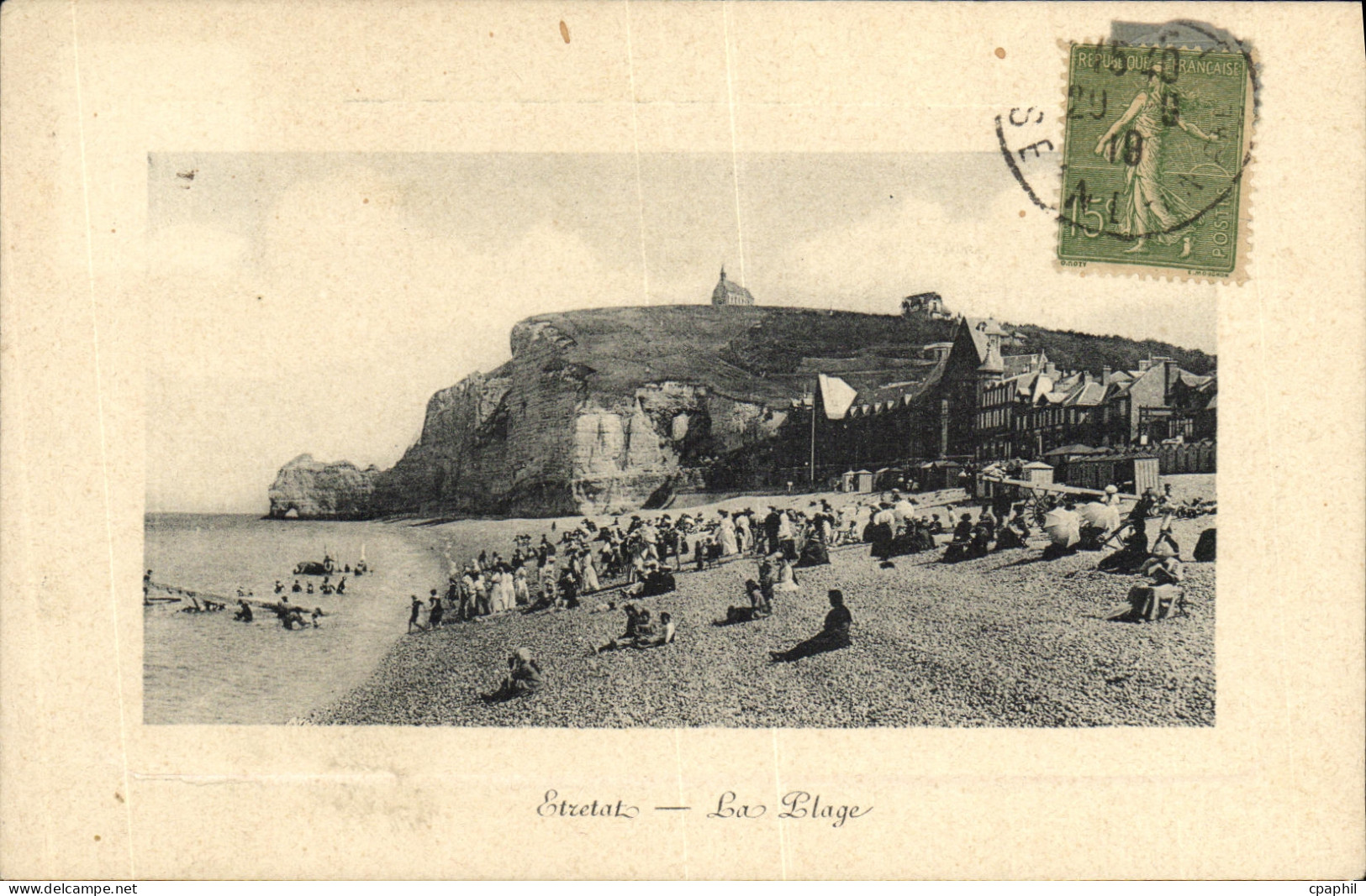 CPA Etretat La Plage