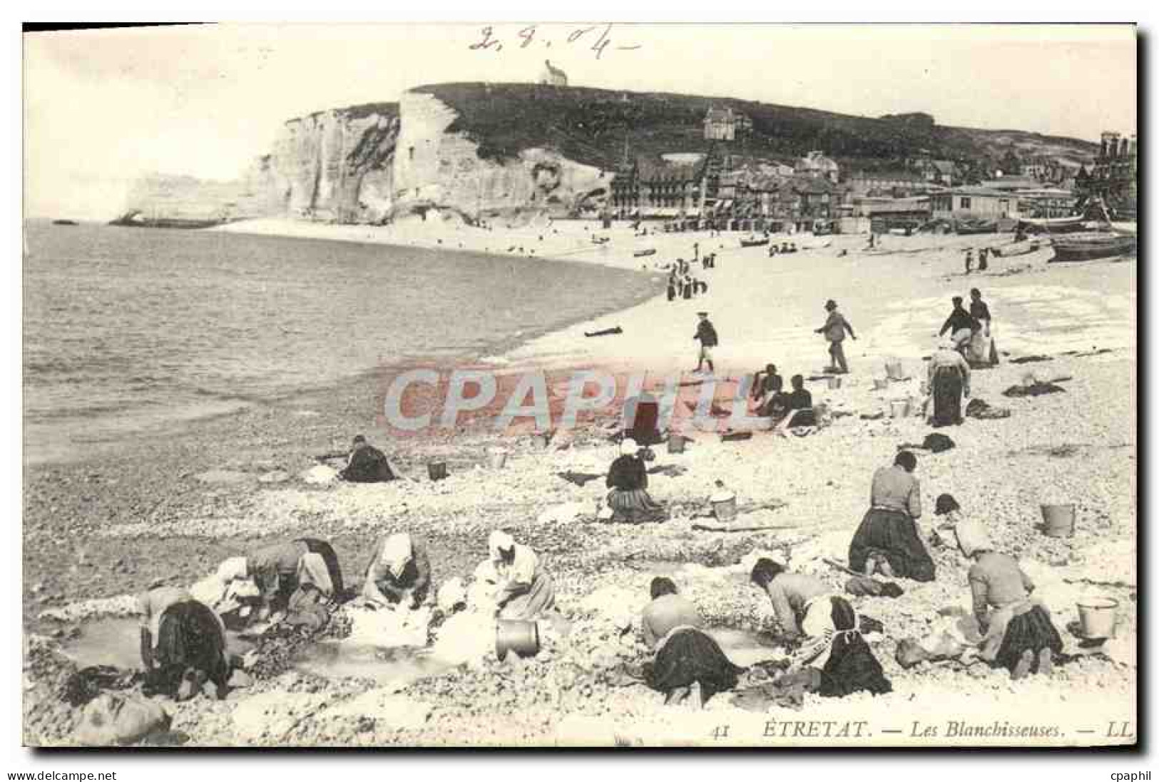 CPA Etretat Les Blanchiesseuses