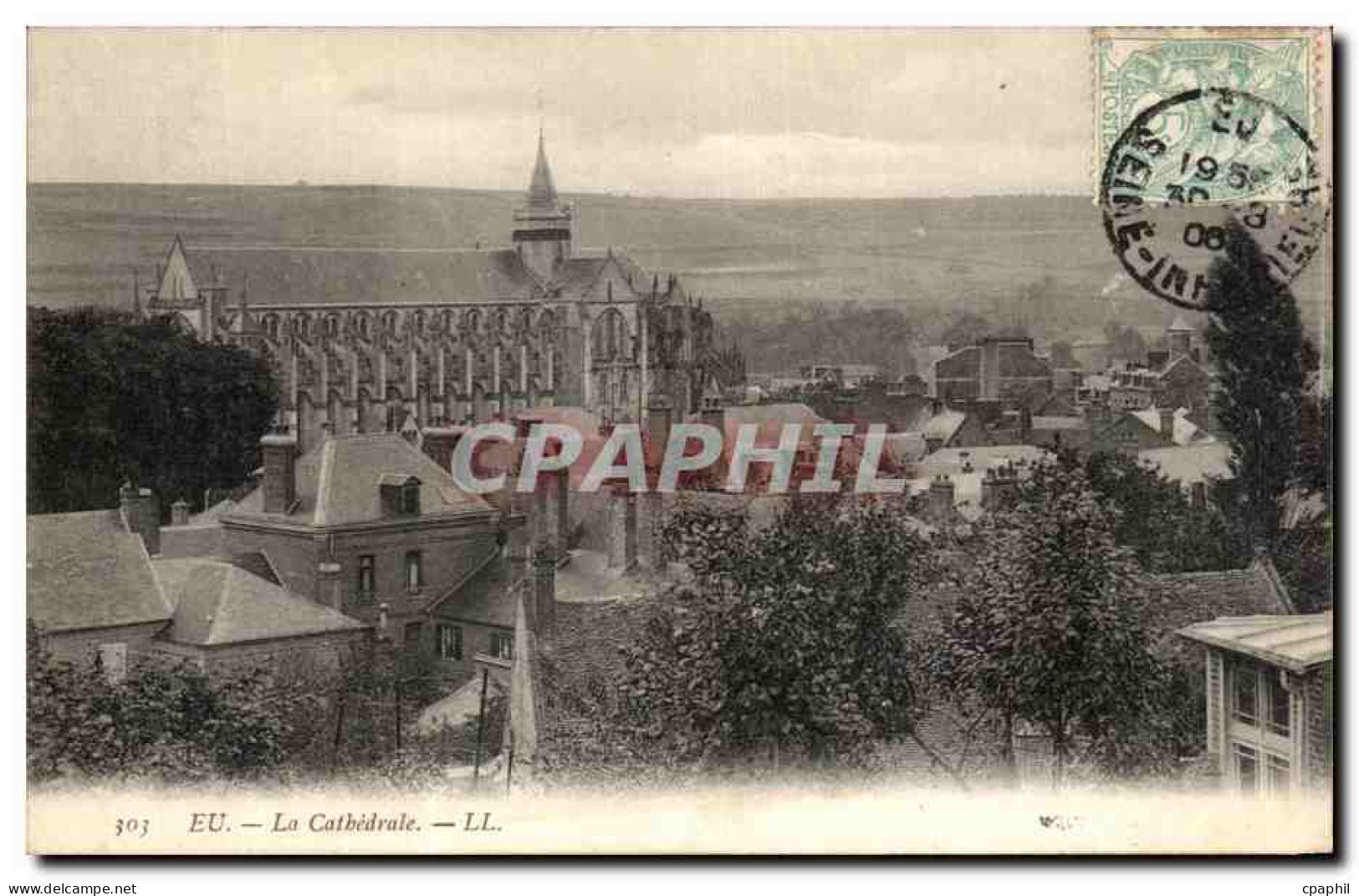 CPA Eu La Catbedrale