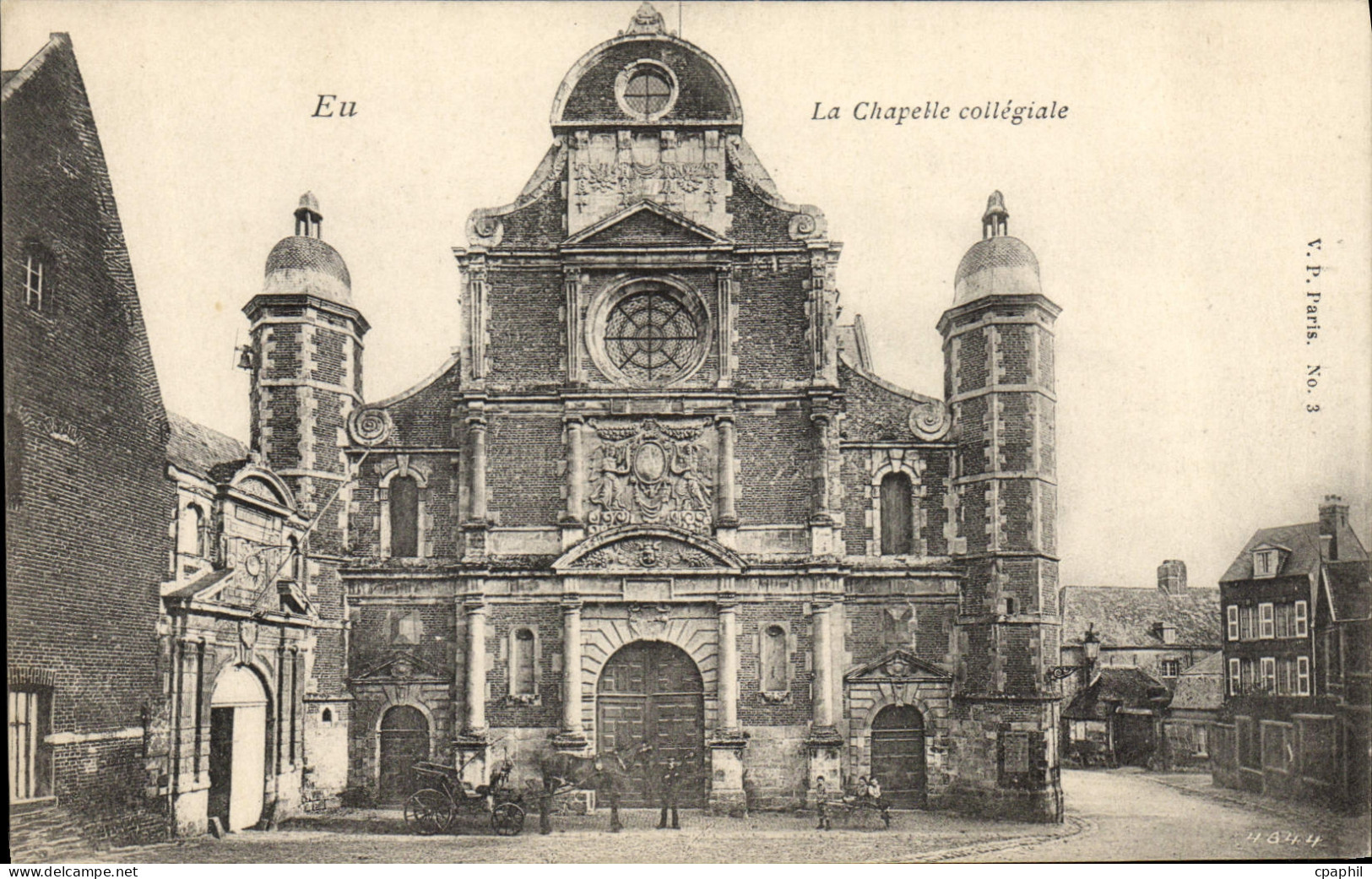 CPA Eu la chapelle Collegiale